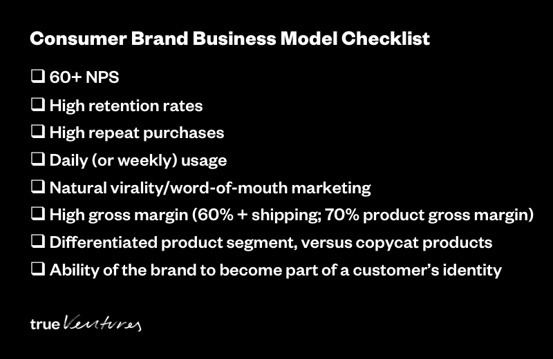 Consumer Brands Business Model Checklist