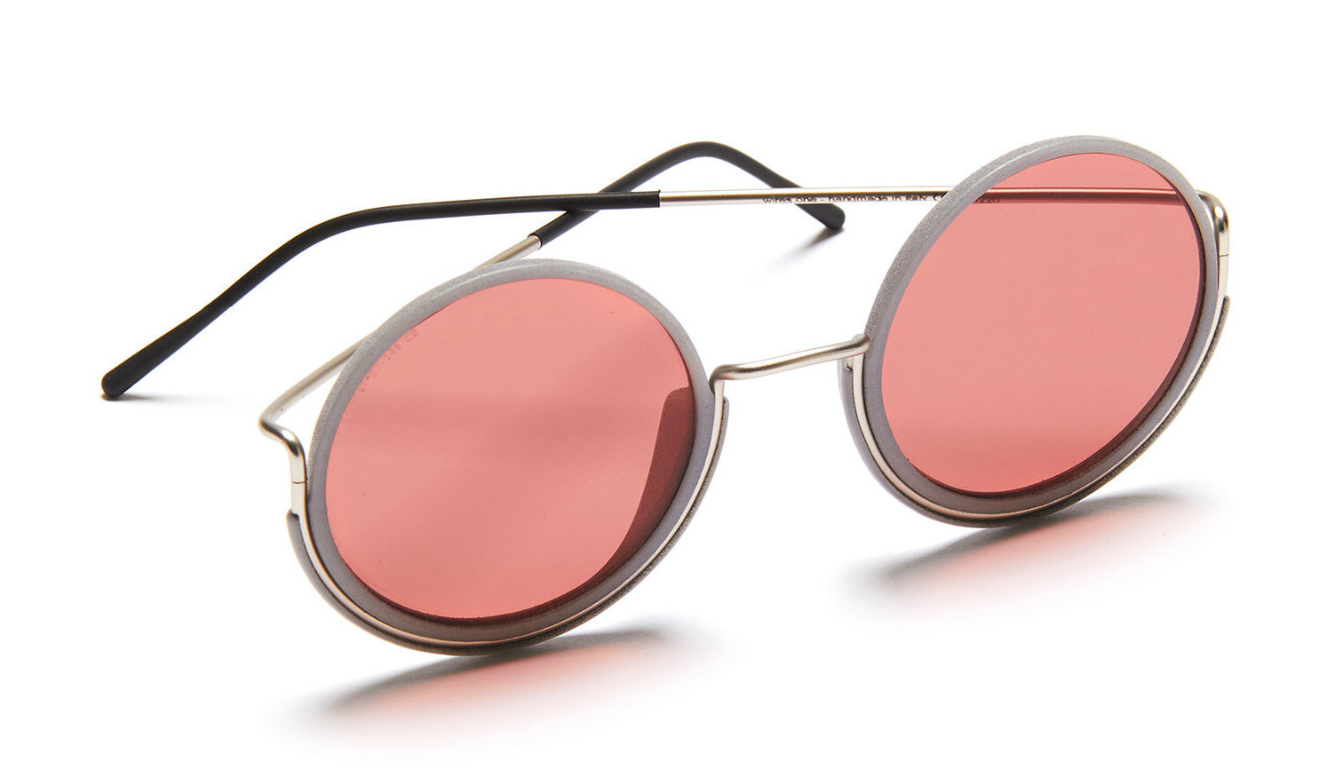 Pink and Grey Wires Sunglasses 