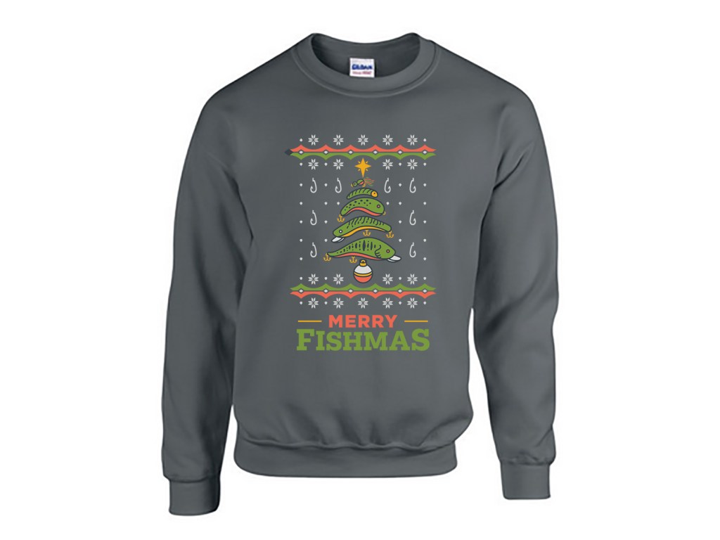 CatchCo Charcoal Fishmas Sweater